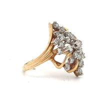 Load image into Gallery viewer, 14k yellow gold and diamond Ring