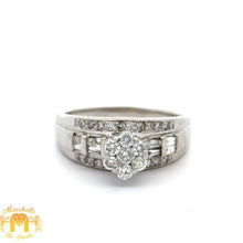 Load image into Gallery viewer, 14k white gold and diamond Ring