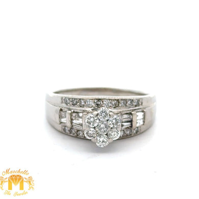 14k white gold and diamond Ring