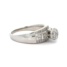 Load image into Gallery viewer, 14k white gold and diamond Ring