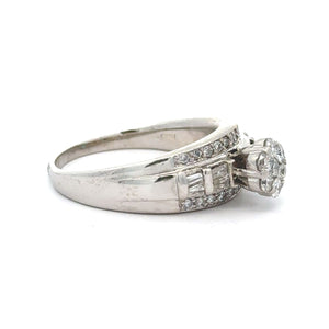 14k white gold and diamond Ring