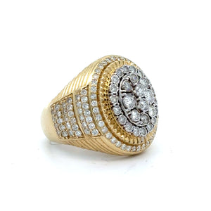 14k yellow gold and diamond Ring