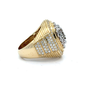 14k yellow gold and diamond Ring