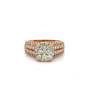 14k gold and diamond Ring (choose your color)