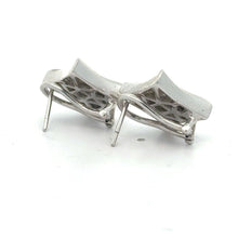 Load image into Gallery viewer, 14k white gold and diamond Earrings