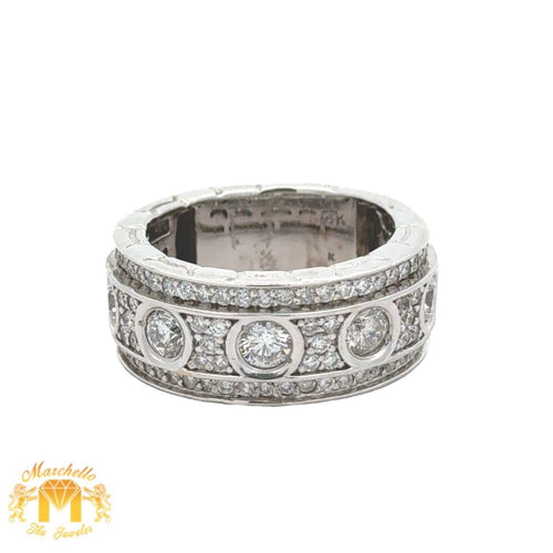 14k white gold and diamond Band with Round diamonds (LIMITED EDITION)