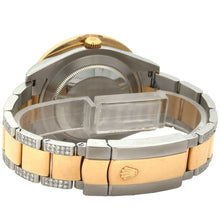 Load image into Gallery viewer, 41mm Two-tone Rolex &amp; XXL Bezel + 14k two-tone gold and diamond Bangle