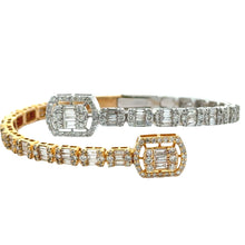 Load image into Gallery viewer, 41mm Two-tone Rolex &amp; XXL Bezel + 14k two-tone gold and diamond Bangle