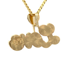 Load image into Gallery viewer, Custom Gold &amp; Diamond Name Pendant – Personalized Jewelry (choose your color)