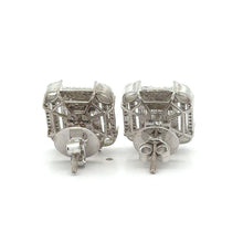 Load image into Gallery viewer, VVS/vs high clarity diamonds set in a 18k White Gold Ladies Ring and Earrings