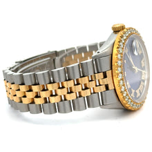 Load image into Gallery viewer, 36mm Rolex Watch with two-tone jubilee band + Gold and Diamond Clover Bracelet + Earrings