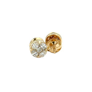 Full factory 29mm Cartier Watch + 14k Yellow Gold and Diamond Fancy Bangle + Earrings