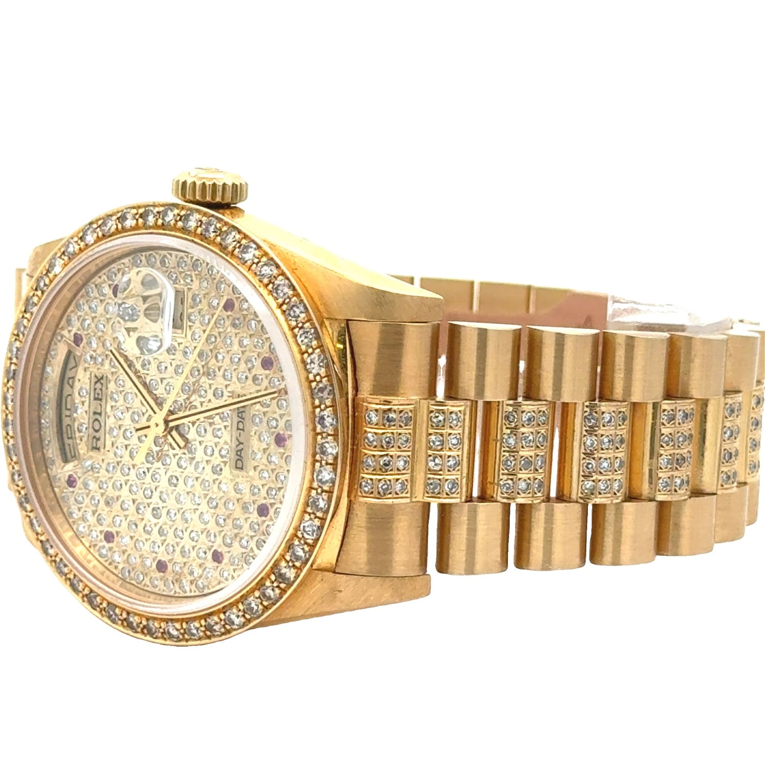 36mm Rolex Presidential Watch 18k gold Day-Date