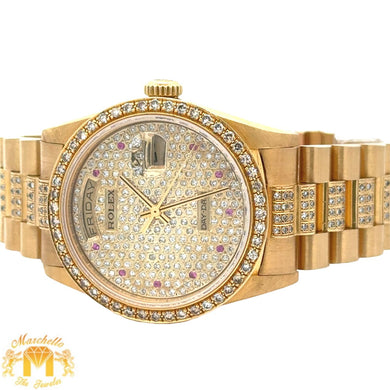 36mm Rolex Presidential Watch 18k gold Day-Date