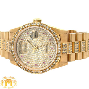 36mm Rolex Presidential Watch 18k gold Day-Date