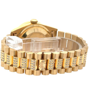 36mm Rolex Presidential Watch 18k gold Day-Date