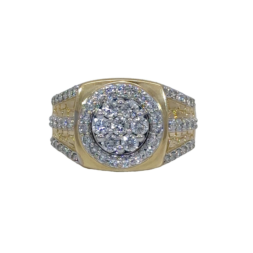 Gold and Diamond Men's Ring