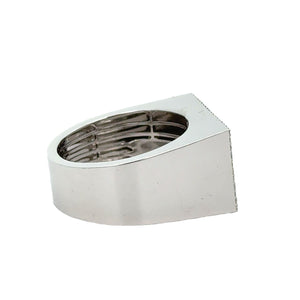Silver and Diamond  Men`s Ring with round diamonds (choose your style)
