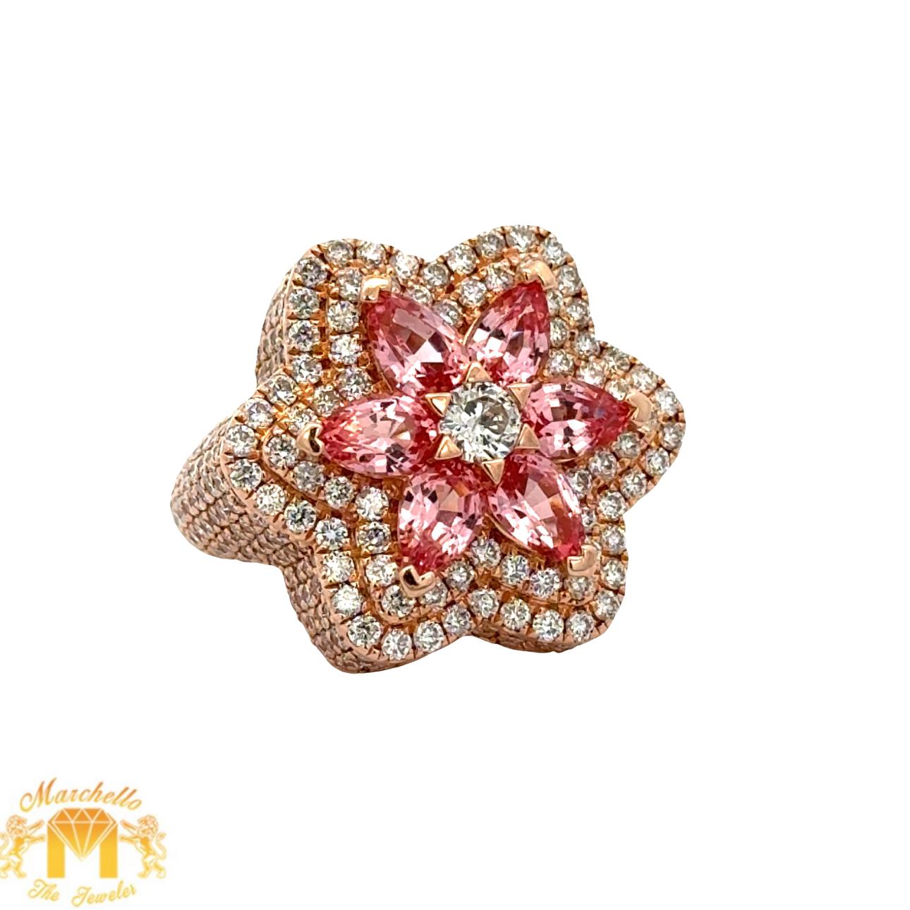 14k rose gold and diamond Ring
