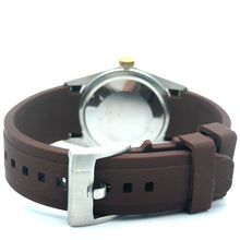 Load image into Gallery viewer, 36mm Rolex Datejust Watch with Brown Rubber Band (factory dial)