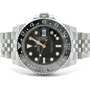 Model # 126710GRNR 40mm Rolex GMT-Master II 'Bruce Wayne' Watch with stainless steel jubilee band (Rolex original card)