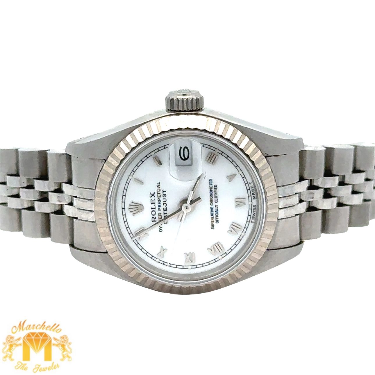 26mm Rolex Ladies` Watch with stainless steel jubilee band (full factory)