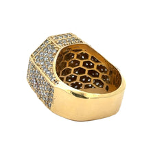 Load image into Gallery viewer, 14k yellow gold and diamond Men`s Ring with Round diamonds