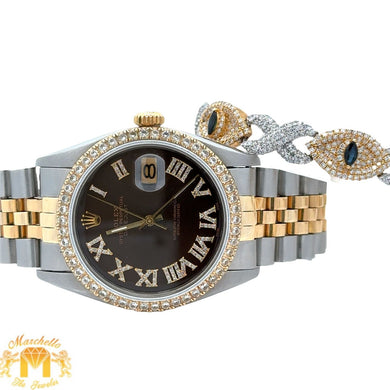36mm Rolex Watch with  Two-Tone Jubilee Band + 10k two-tone gold and diamond Bracelet (Father`s Day Special)