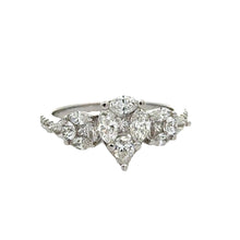 Load image into Gallery viewer, 18k white gold and diamond Ladies` Fancy Ring