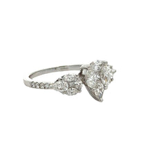 Load image into Gallery viewer, 18k white gold and diamond Ladies` Fancy Ring