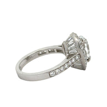 Load image into Gallery viewer, 18k white gold and diamond Pear shape Engagement Ring