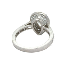 Load image into Gallery viewer, 18k white gold and diamond Pear shape Engagement Ring