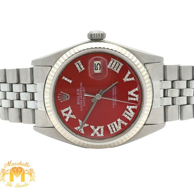 Model #1601  36mm Rolex Watch with Stainless Steel Jubilee Bracelet