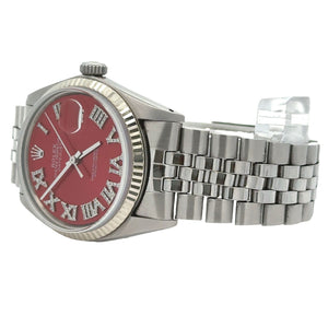 Model #1601  36mm Rolex Watch with Stainless Steel Jubilee Bracelet