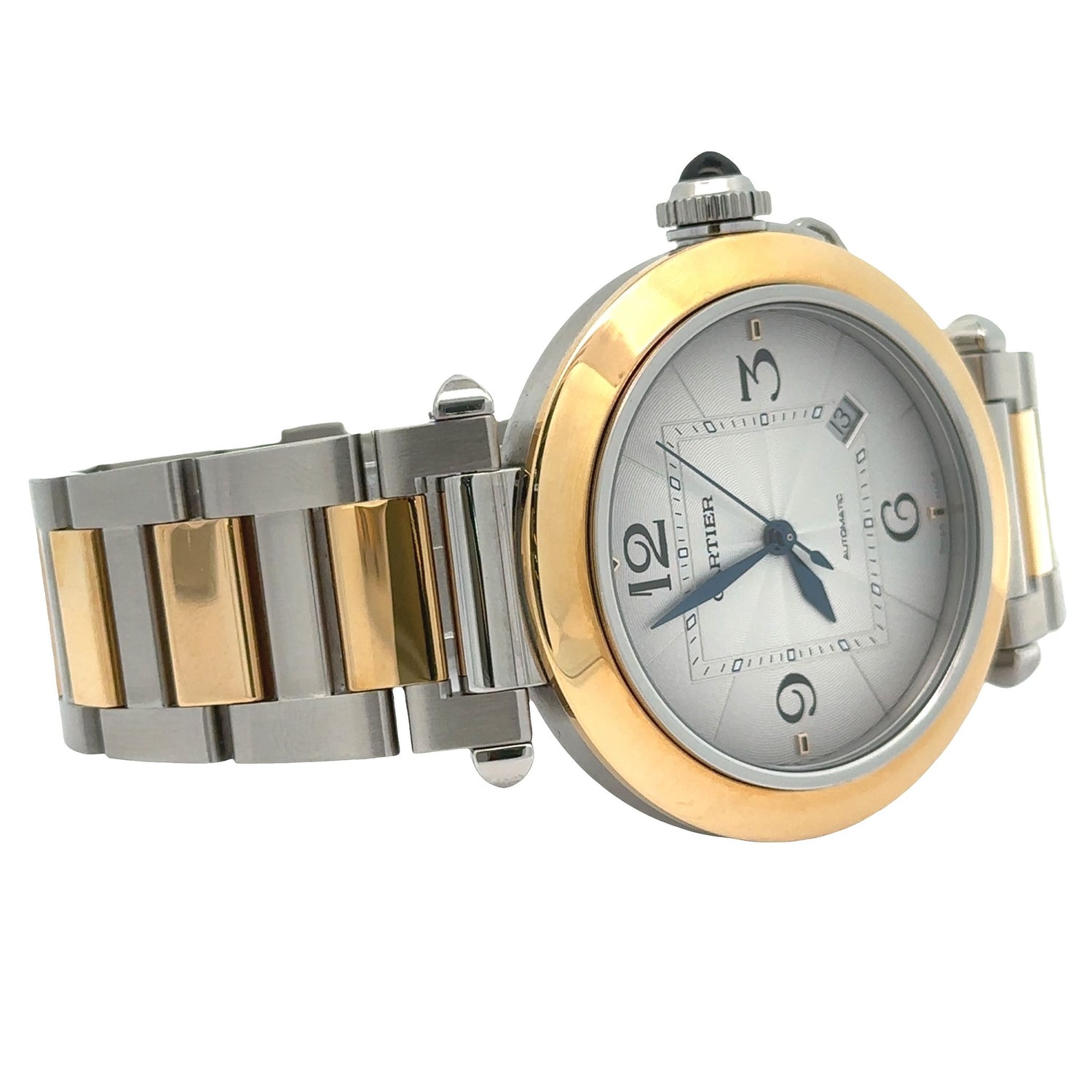 41mm Pasha de Cartier Watch with two-tone bracelet (papers, original box)