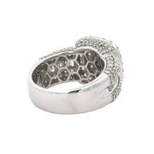 Load image into Gallery viewer, 14k white gold and diamond Men`s Ring with Baguette and Round Diamonds