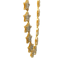 Load image into Gallery viewer, Yellow Gold and Diamond Star Necklace with Round Diamonds