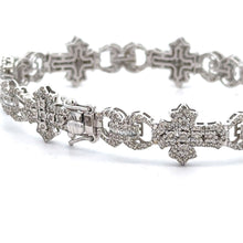Load image into Gallery viewer, 40mm Rolex Watch with Stainless Steel oyster band + White Gold and Diamond Cross Bracelet