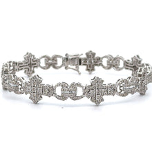 Load image into Gallery viewer, 40mm Rolex Watch with Stainless Steel oyster band + White Gold and Diamond Cross Bracelet