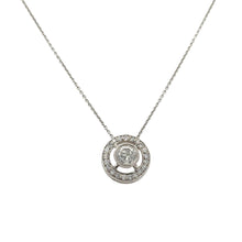 Load image into Gallery viewer, 14k White gold and Diamond Earrings and Necklace