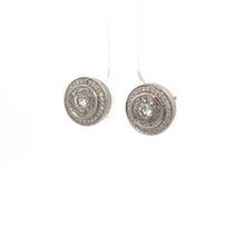 Load image into Gallery viewer, 14k White gold and Diamond Earrings and Necklace
