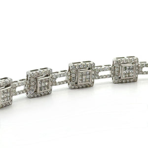 14K Gold Diamond Bracelet | 5.15ct Natural Round Diamonds – Elegant Fine Jewelry (choose your color)