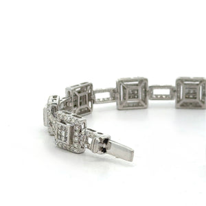 14K Gold Diamond Bracelet | 5.15ct Natural Round Diamonds – Elegant Fine Jewelry (choose your color)