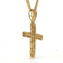 Load image into Gallery viewer, 14K Gold Cross Pendant, Diamond Ring &amp; 10K Cuban Chain Set – 5 Piece Jewelry Set.