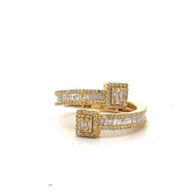 Load image into Gallery viewer, 14K Gold Cross Pendant, Diamond Ring &amp; 10K Cuban Chain Set – 5 Piece Jewelry Set.