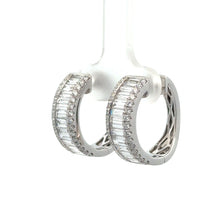 Load image into Gallery viewer, 18K White Gold Diamond Fancy Earrings | 2.24ct VVS/VS Clarity