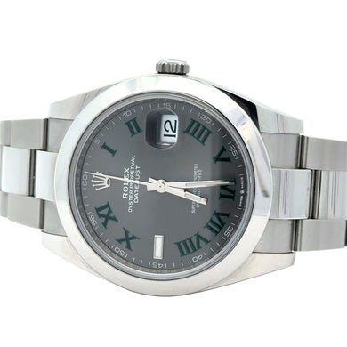 Rolex Datejust 41mm Model 126300 - Wimbledon Dial, Stainless Steel Oyster Bracelet (2022, Mint Condition)