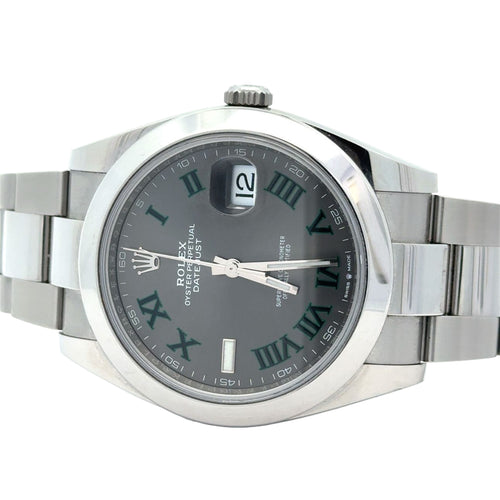 Rolex Datejust 41mm Model 126300 - Wimbledon Dial, Stainless Steel Oyster Bracelet (2022, Mint Condition)