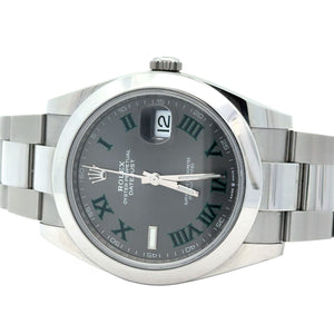 Rolex Datejust 41mm Model 126300 - Wimbledon Dial, Stainless Steel Oyster Bracelet (2022, Mint Condition)