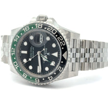 Load image into Gallery viewer, Preowned 40mm Rolex GMT-Master II &quot;Sprite&quot; Watch – Green &amp; Black Bezel – Model #126720VTNR (PAPERS)